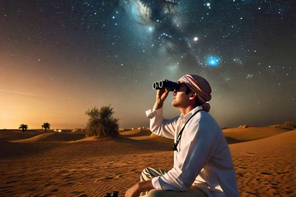 Stargazing in Night