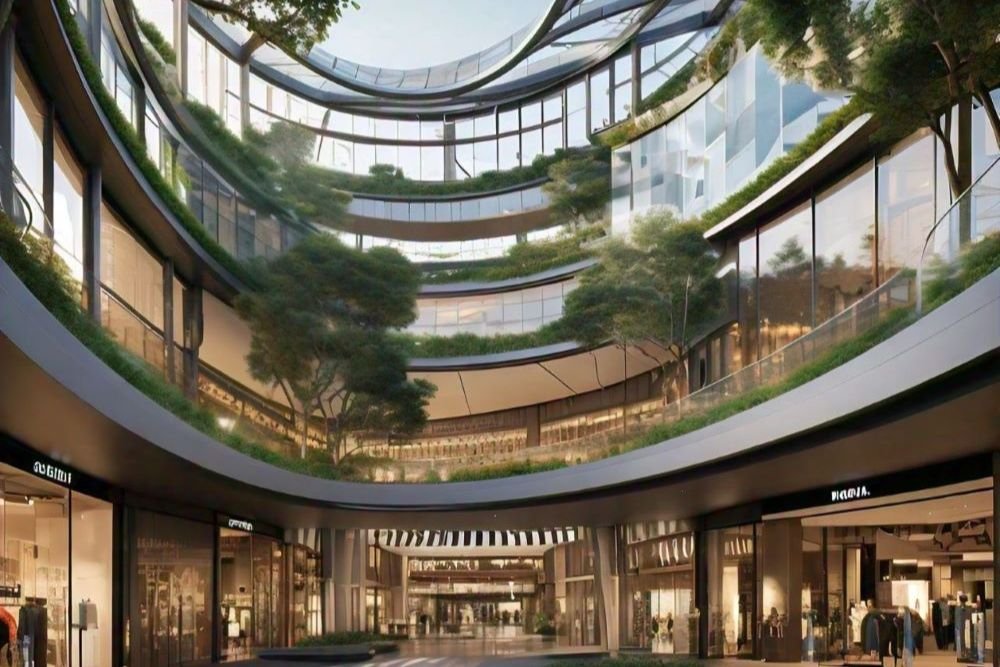 Futuristic Shopping Mall