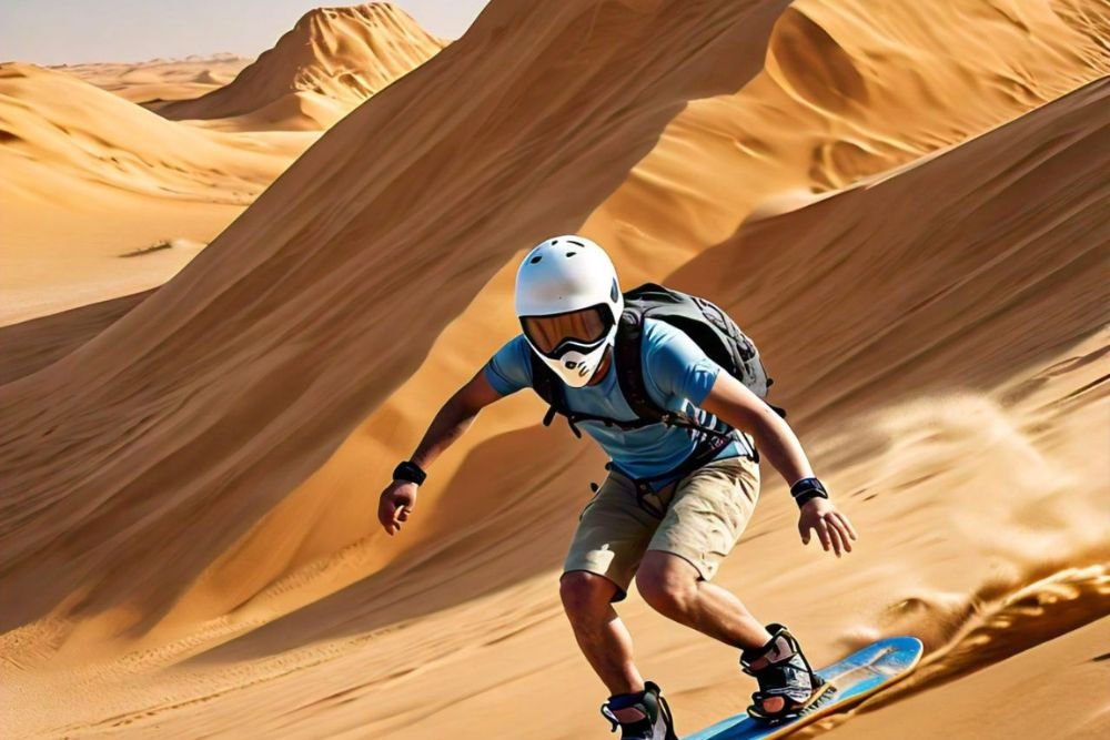 Sandboarding in Dubai