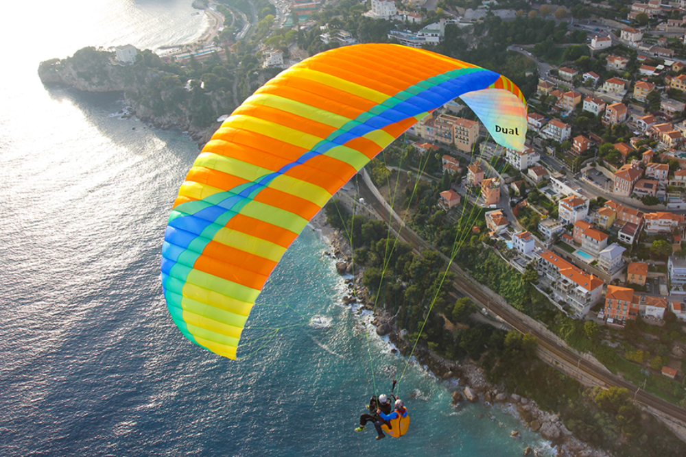 Paragliding over the Tuscan Hills