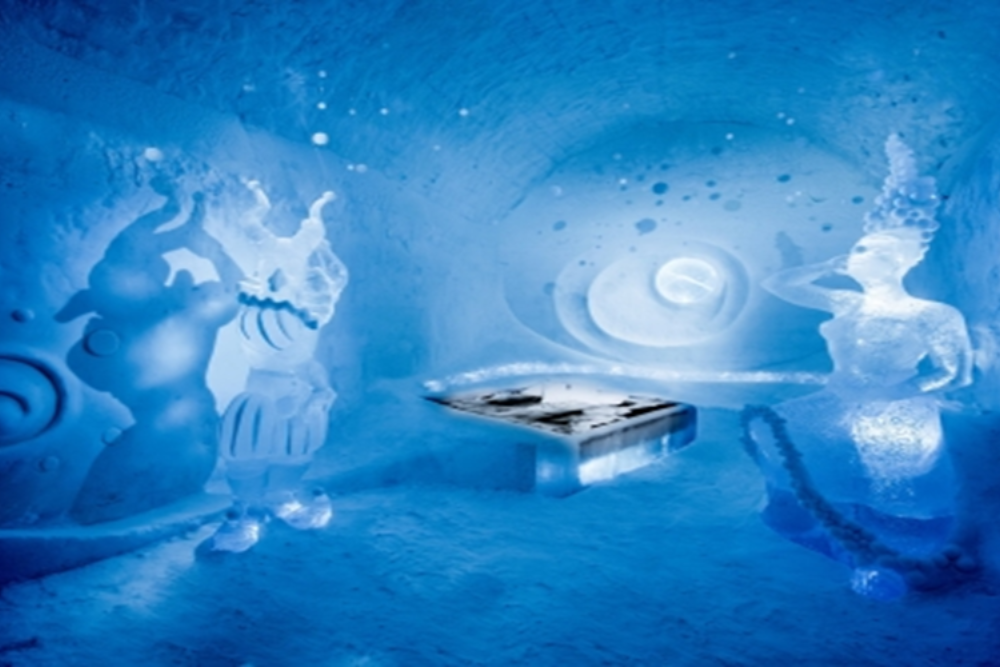 Visit the World's Biggest Ice Lodging