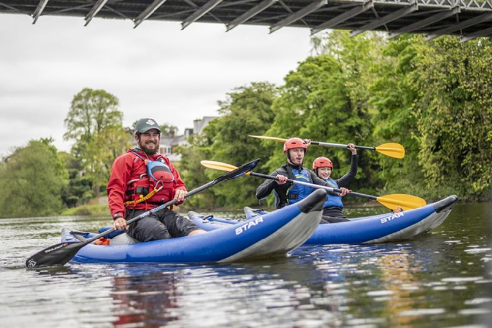 Kayaking and Canoeing on the River Dee