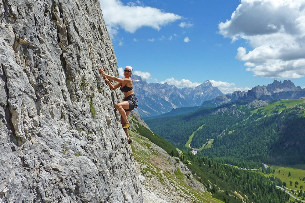 Climbing in the Dolomites
