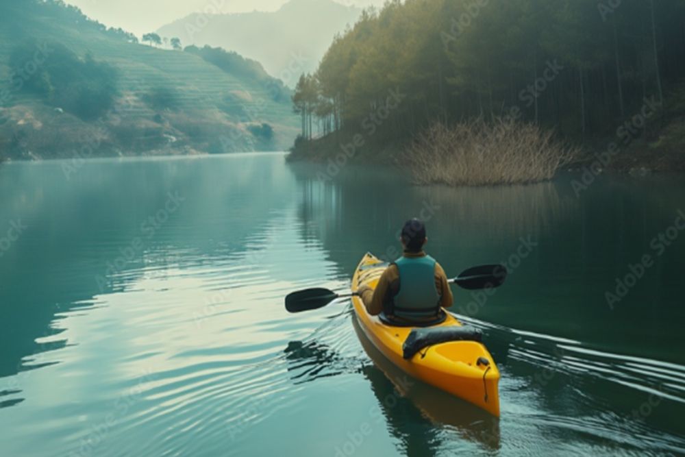 Kayaking on the Sodertalje Canal