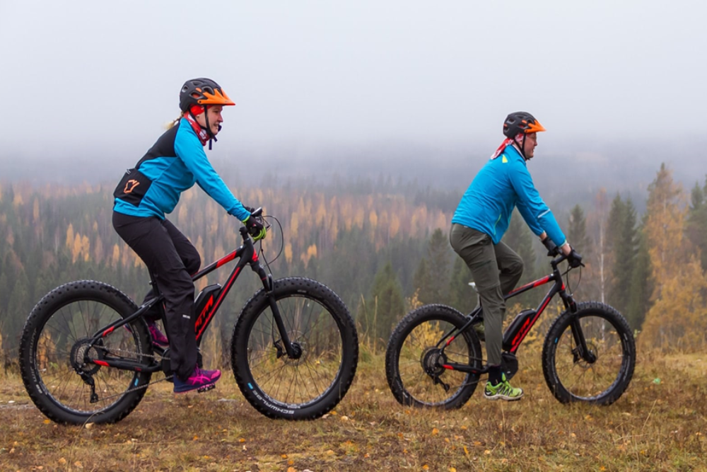 Mountain Biking at Bike park Laajavuori
