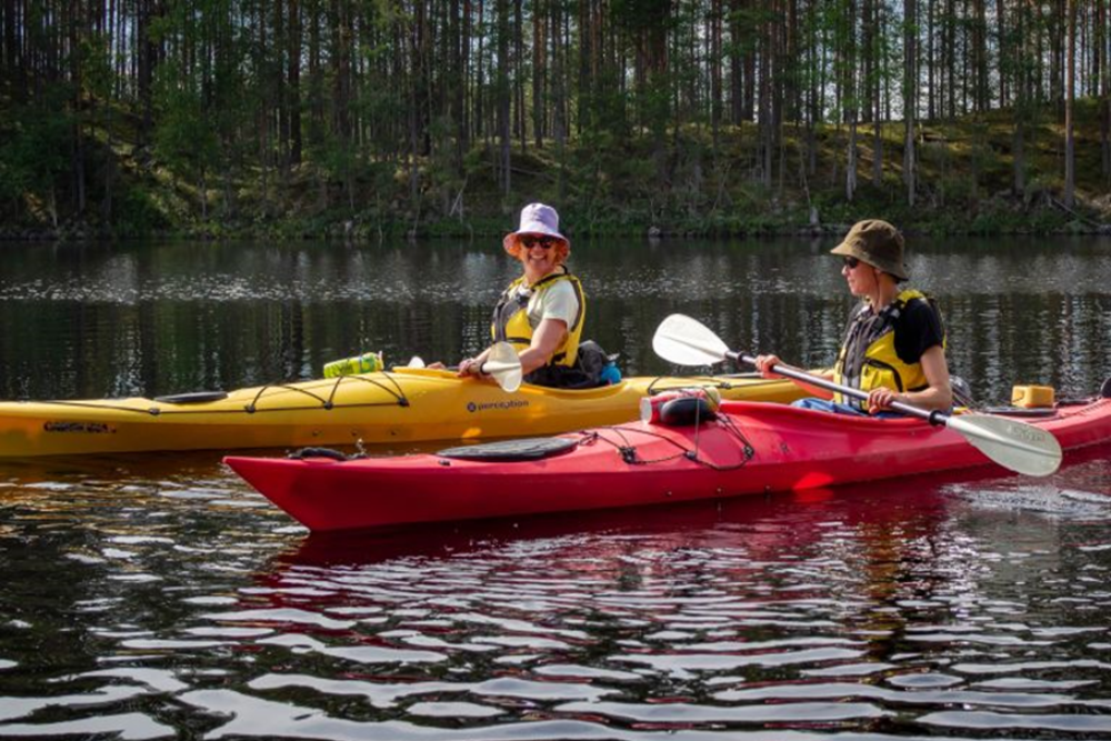Kayaking on the Pielisjoki River