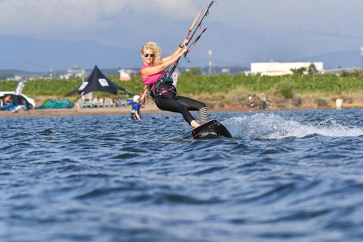 2024 (Sicily) Kitesurfing and windsurfing in Sicily in the Lo Stagnone  lagoon