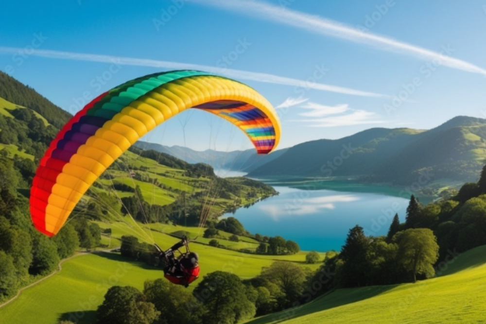 Paragliding over the Sicilian Coast