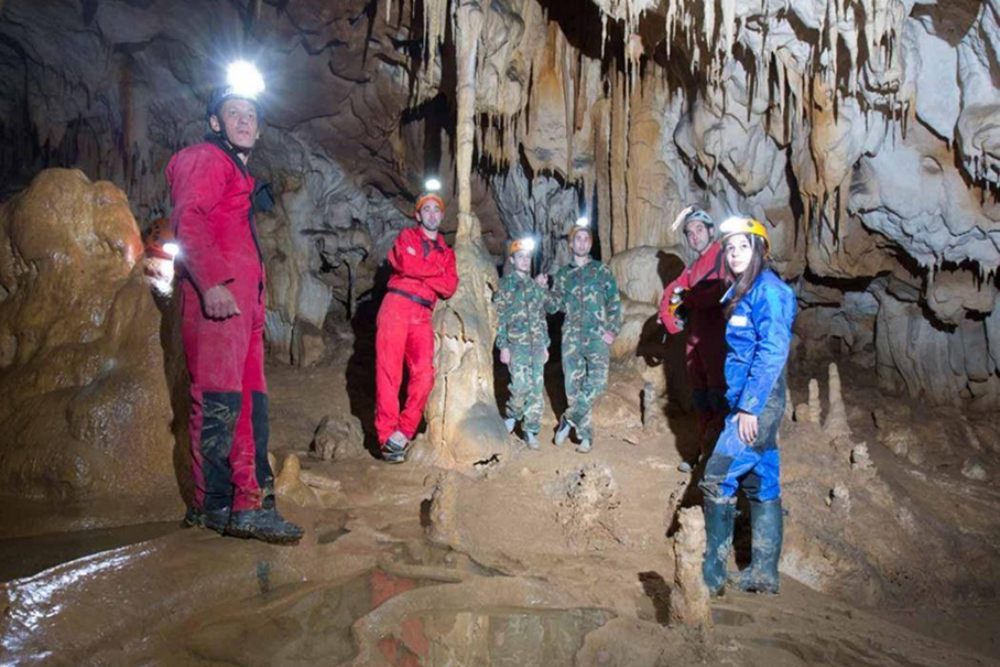 Caving in the Cueva de la Loja