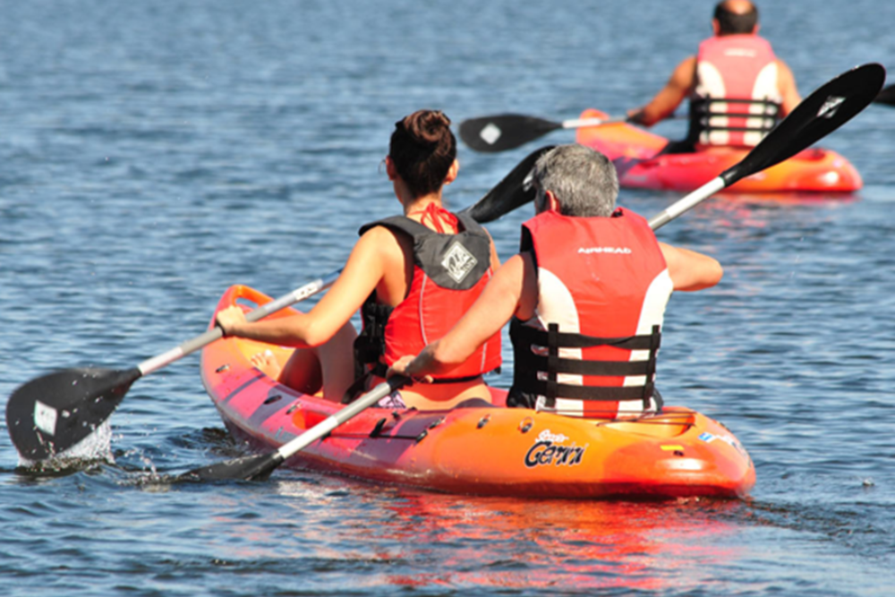 Canoeing on the Tajo River