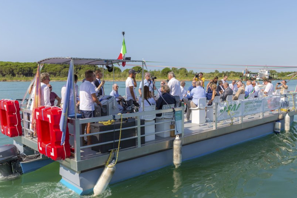 Boating on the Tagliamento Waterway