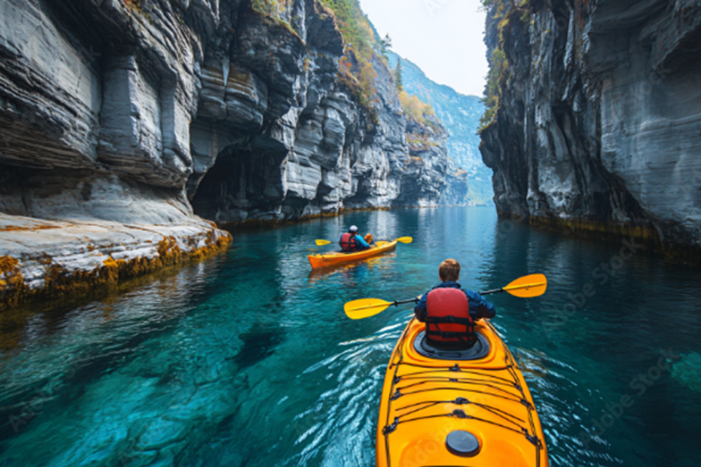 Kayaking in the Fjords