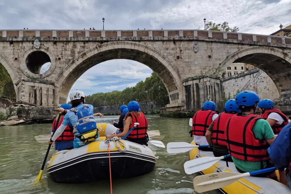 Kayaking on the Tiber River