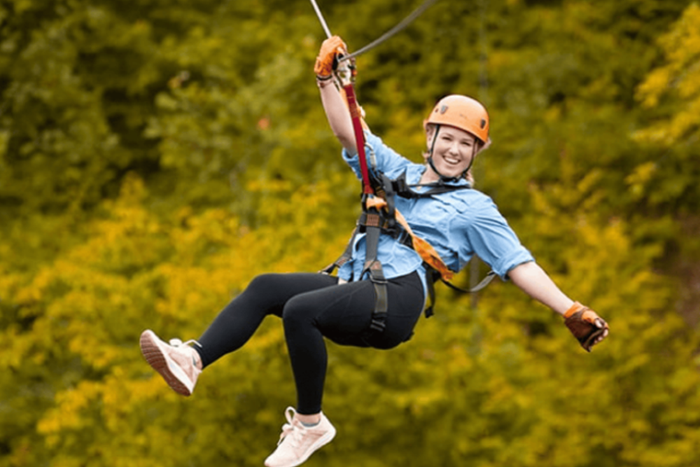 Zip Lining at Kerfoot Canopy Tour