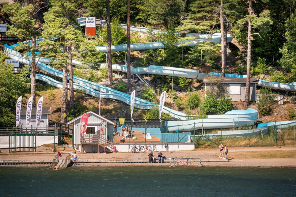Swimming and Sunbathing at Nickstabadet Beach