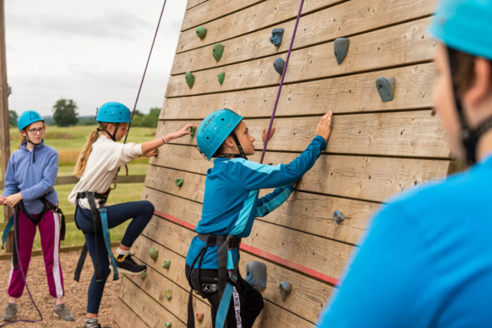 Climbing at the Lichfield Climbing Centre