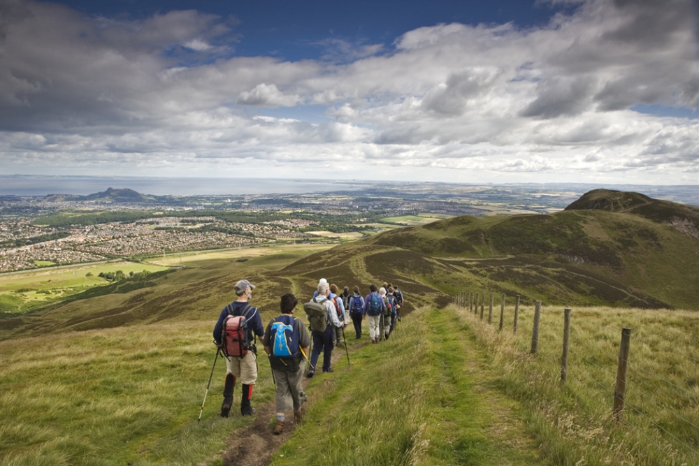 Hiking at Pentland Hills