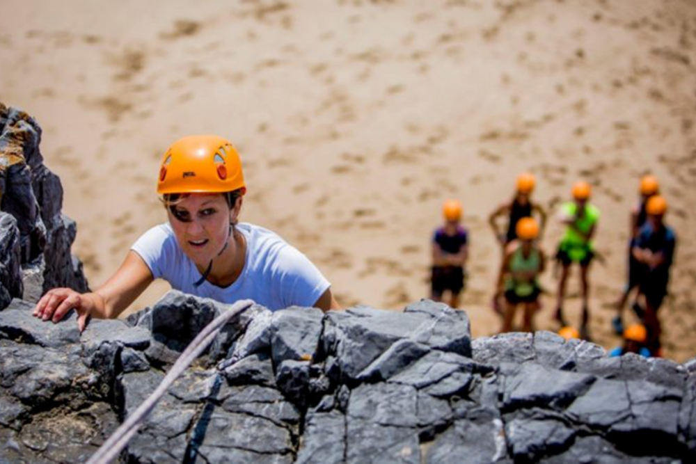 Caving and Rock Climbing at Three Cliffs Bay