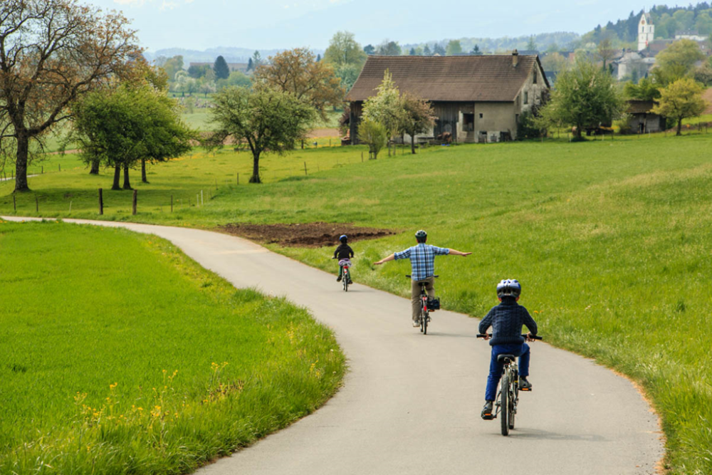 Cycling Along the Lorze River