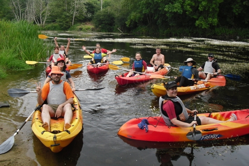 Kayaking on the Mino River