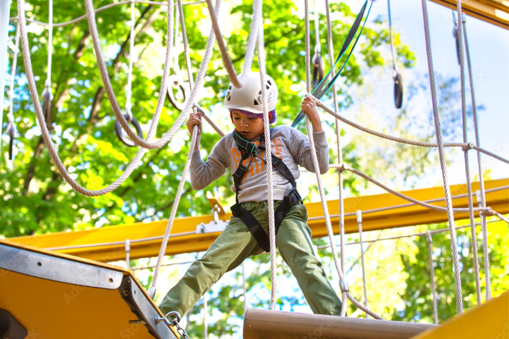 Ziplining and High Ropes Course: