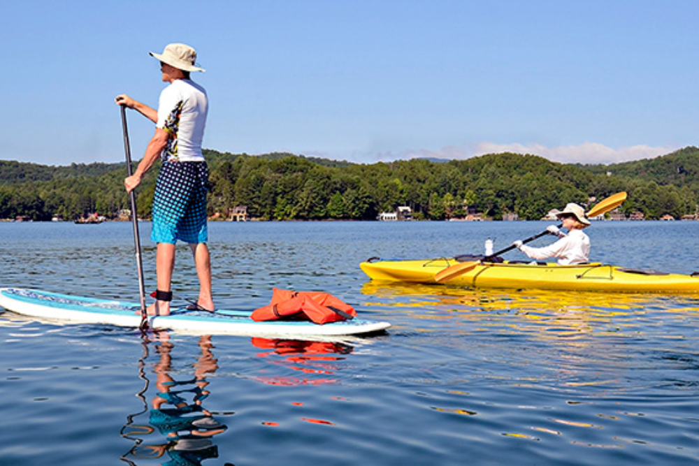 Paddling or Kayaking