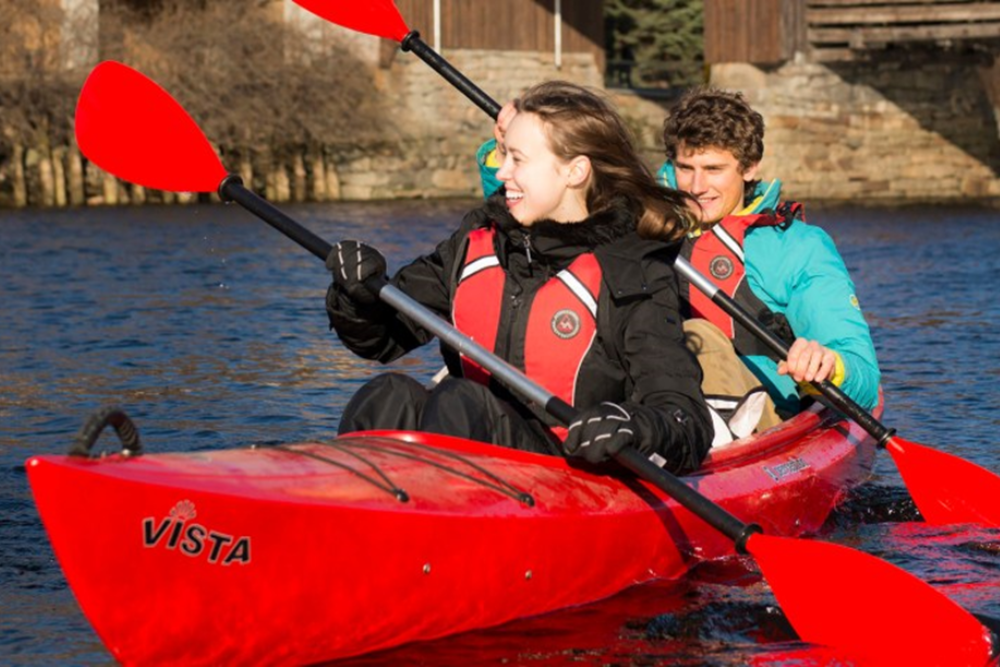 Kayaking on the Nidelva River