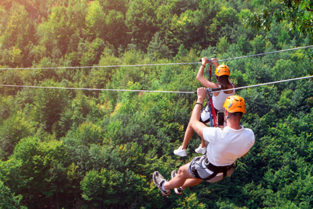 Zip Lining at Lida Friluftsgard