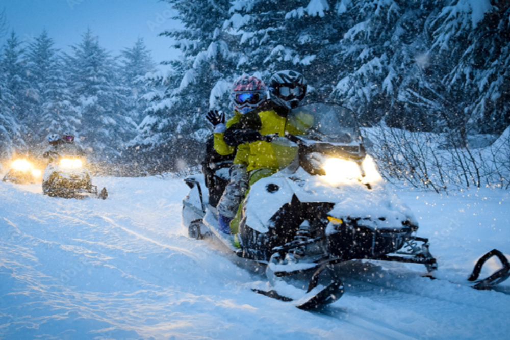 Snowmobiling