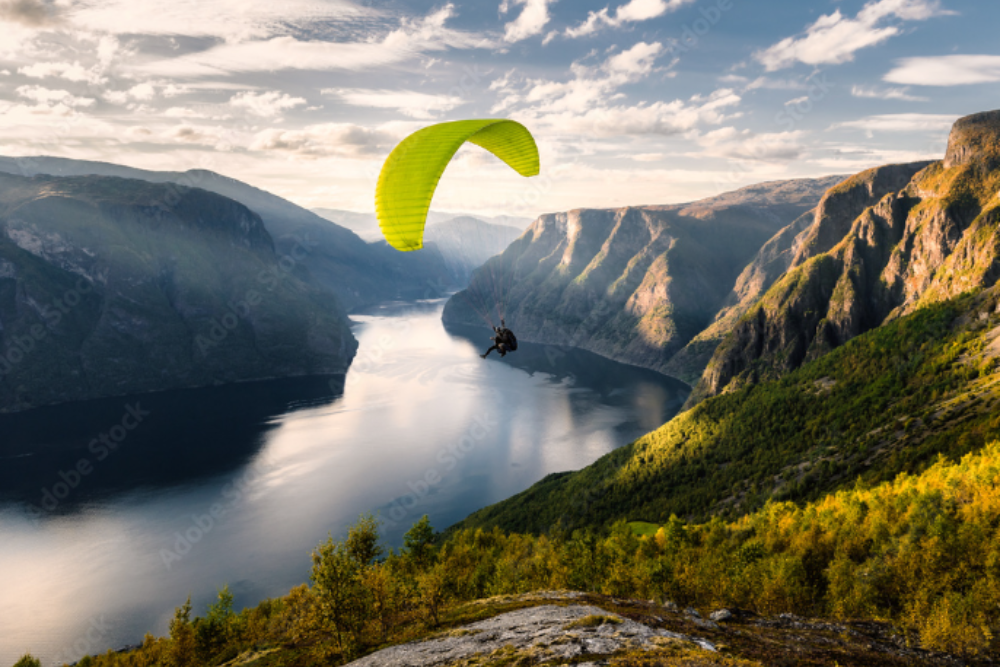 Paragliding in the Lessinia Region