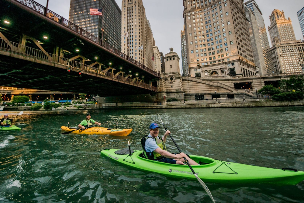 Kayaking on the Chicago River