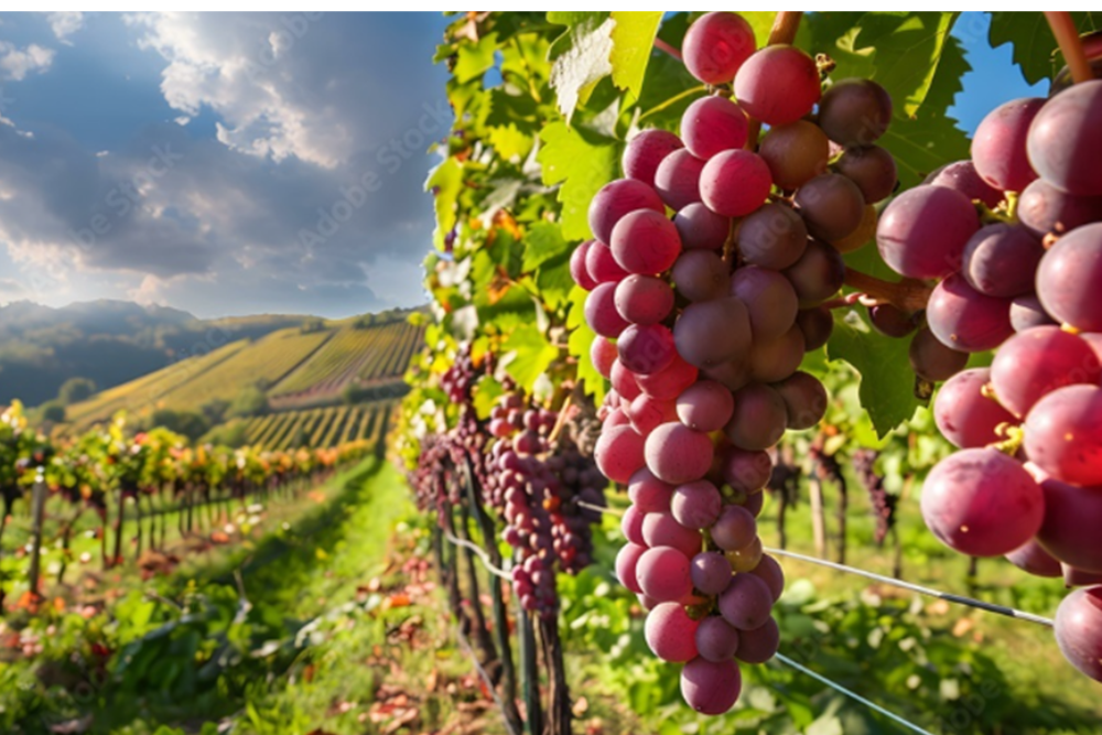 Grandcour's Encompassing Grape plantations