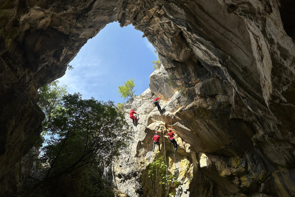 Caving at Munkebjerg