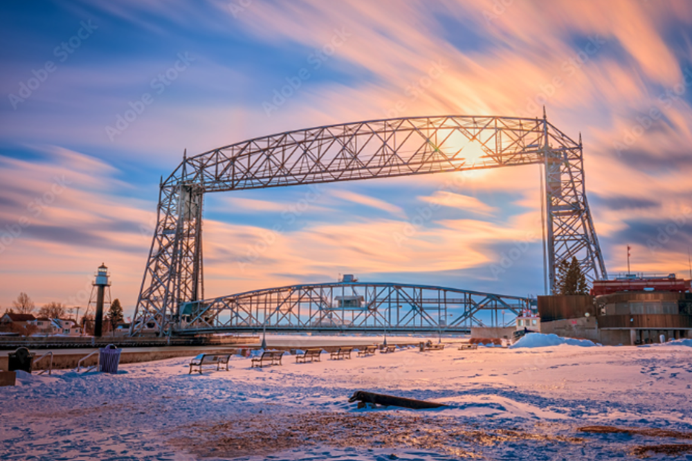 Duluth and the Aerial Lift Bridge (Duluth)