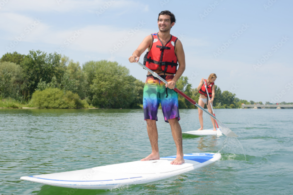 Stand-Up Paddle boarding (SUP) on Lake Maren