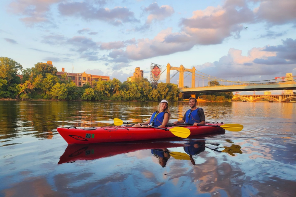 Kayaking on the Birs River