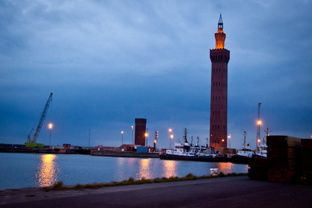 Grimsby Docks and the Dock Tower