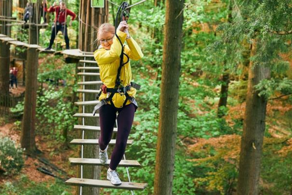 Zip Lining at Go Ape