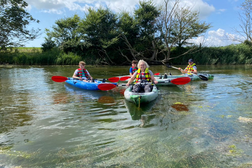 Kayaking at Rother Valley Nation Park