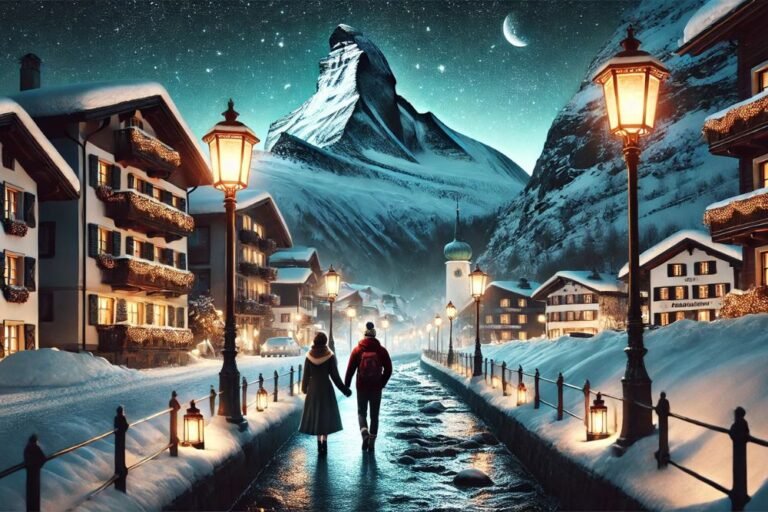 Fairy-Tale Winter in Saas-Fee: Ice Sculptures and Lantern-lit Walks