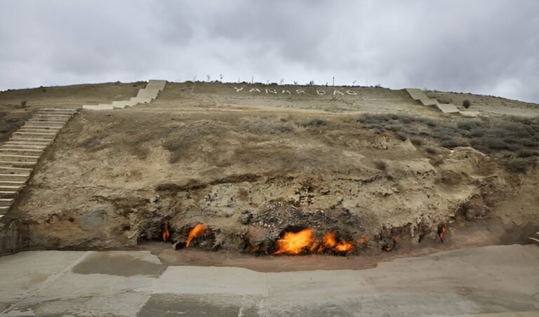 The Burning Mountain of Yanar Dag: A Natural Phenomenon in Azerbaijan